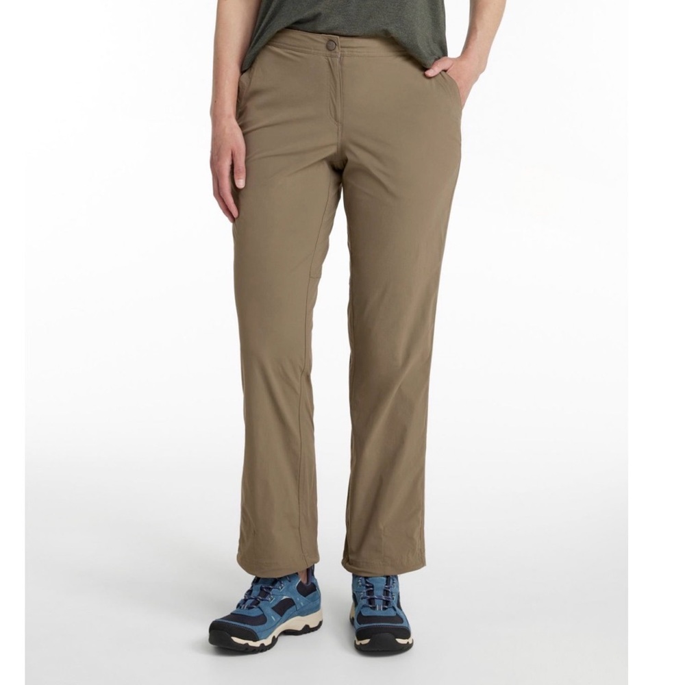 L.L. Bean Water-Repellent Comfort Trail Cargo Pants Womens 20R Mid-Rise Straight